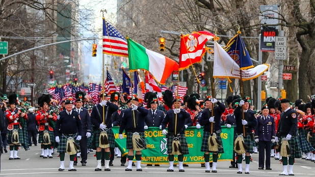 NYC St Patrick's Day Parade in Manhattan
