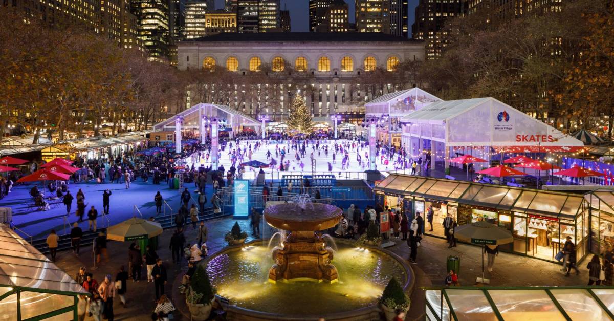 bryant park winter village
